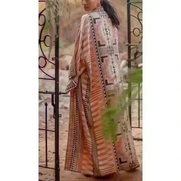 VINTAGE BOHEMIAN ROBE KIMONO - Picture 8 of 15